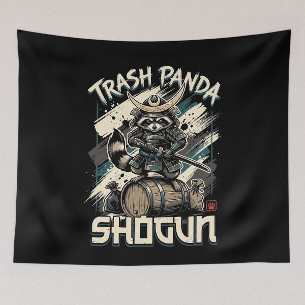 Item preview, Trash Panda Shogun Samurai Raccoon Katana designed and sold by GCFULLA.
