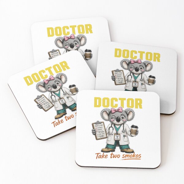 Item preview, Female Doctor Koala Take Two Smokos designed and sold by RDMOption.