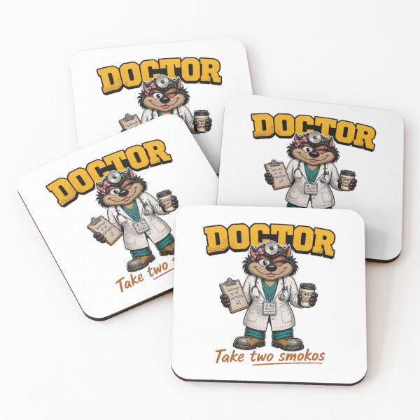 Item preview, Female Doctor Tasmanian Devil Take Two Smokos designed and sold by RDMOption.