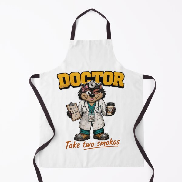 Item preview, Female Doctor Tasmanian Devil Take Two Smokos designed and sold by RDMOption.