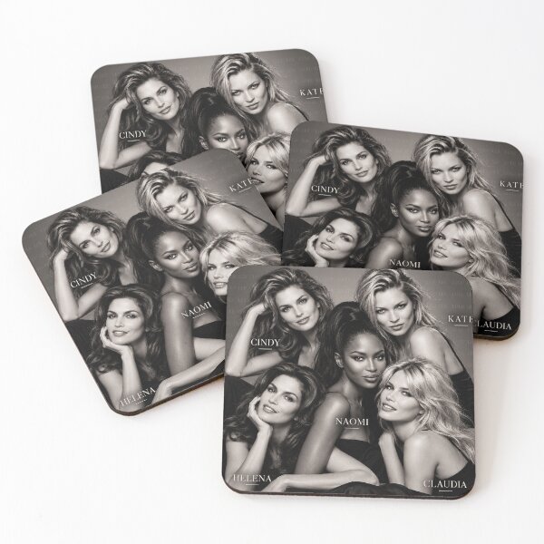 Item preview, Supermodels of the 90s – The Golden Era of Fashion | Black and White Icons designed and sold by LuluLeb.
