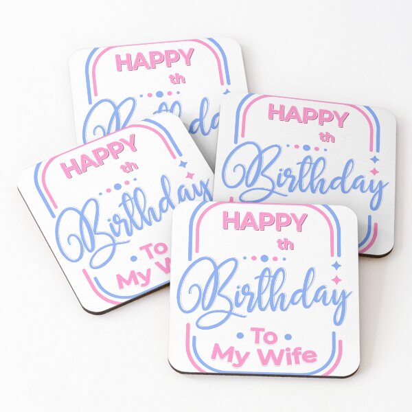 Item preview,  Custom Birthday Celebration Text T-Shirt for Wife designed and sold by Print_This_Out.