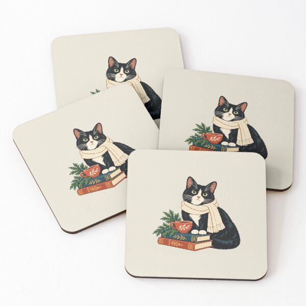 Item preview, Winter Reading Companion – Cat Scarf and Books designed and sold by WAUZ.