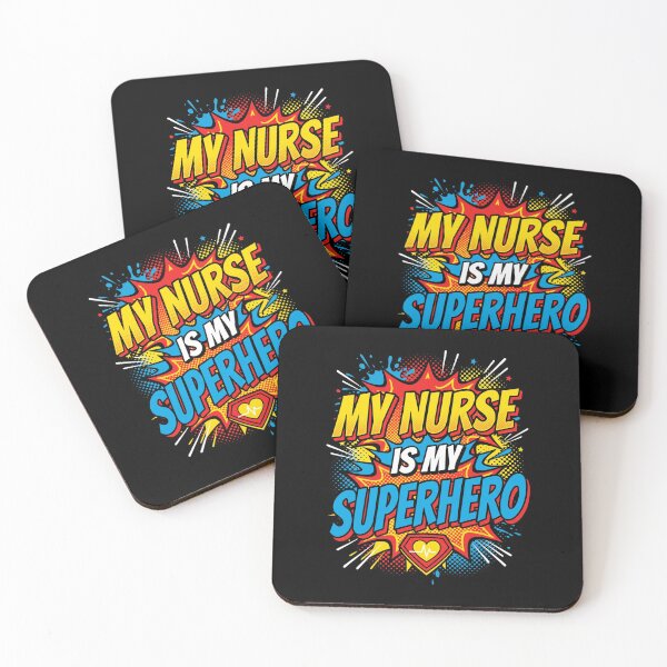 Item preview, My Nurse Is My Superhero Comic Pop Art EKG designed and sold by GCFULLA.