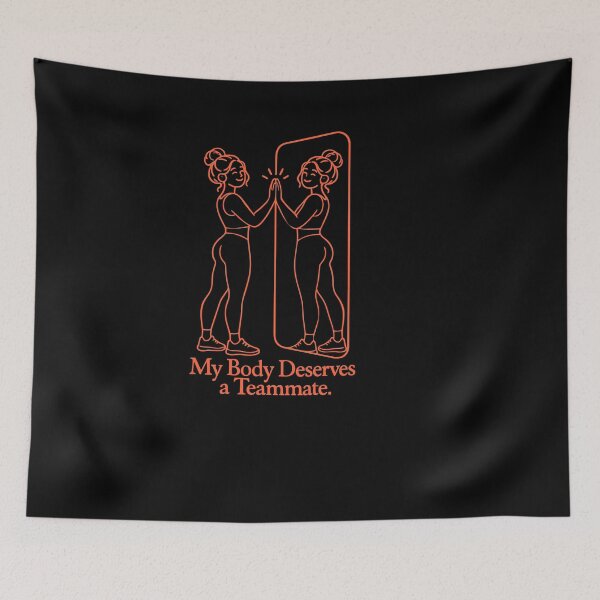Item preview, My Body Deserves a Teammate Self Love Wellness Affirmation designed and sold by ThreadQuirk.