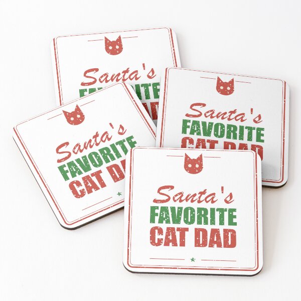 Item preview, Santa's Favorite Cat Dad – Christmas designed and sold by SpruchwerkShop.