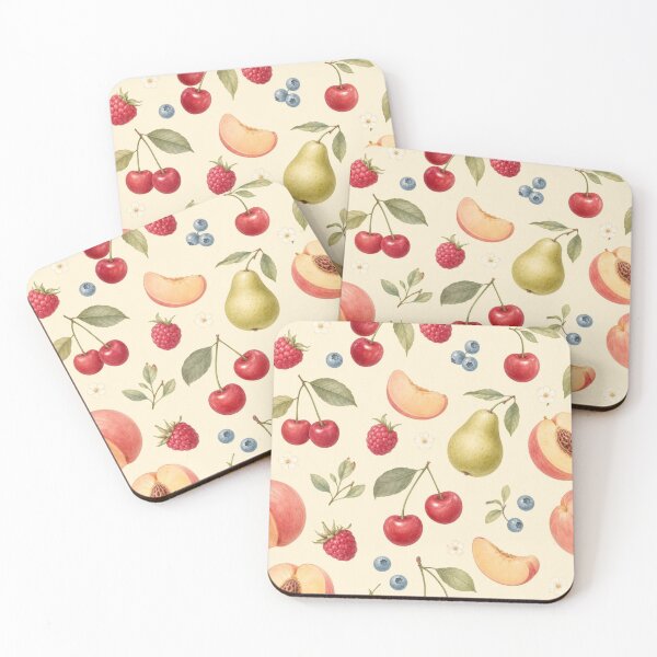 Item preview, Vintage Watercolor Fruit Garden Pattern designed and sold by LakLuxe studio .