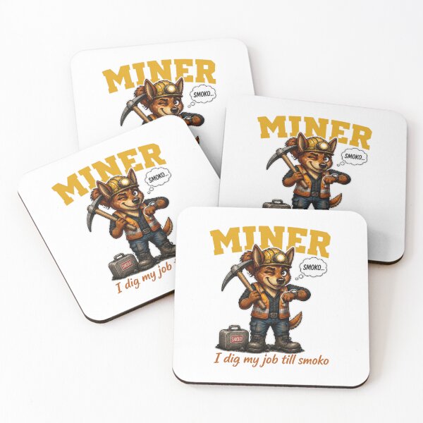 Item preview, Female Miner Red Kelpie I Dig My Job Till Smoko designed and sold by RDMOption.