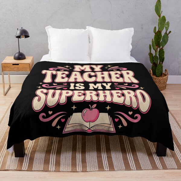 Item preview, My Teacher Is My Superhero Retro Groovy Book designed and sold by GCFULLA.
