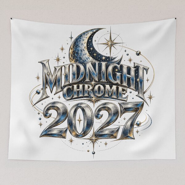 Item preview, Midnight Chrome 2027 Celestial New Year Art designed and sold by pradeepvisuals.