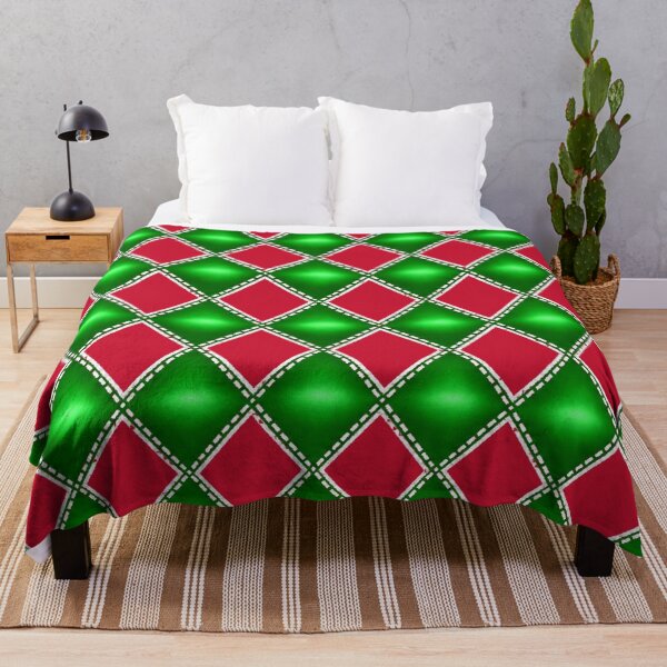 Item preview, Emerald Green Argyle Stitch Pattern designed and sold by annenambiro.