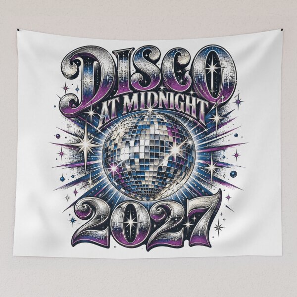 Item preview, Disco at Midnight 2027 Retro Party Art designed and sold by pradeepvisuals.