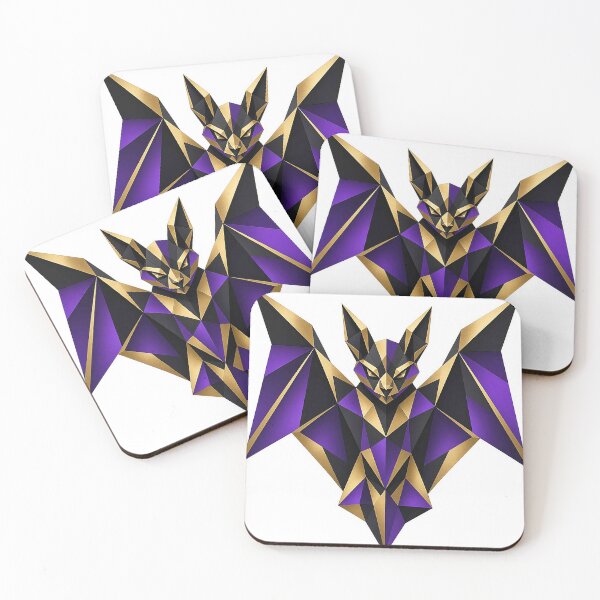 Item preview, Modern Geometric Abstract Bat – Polygonal Halloween Art  designed and sold by MFMart.