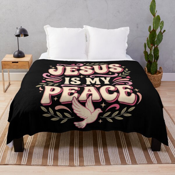 Item preview, Jesus Is My Peace Retro Faith Dove Floral designed and sold by GCFULLA.
