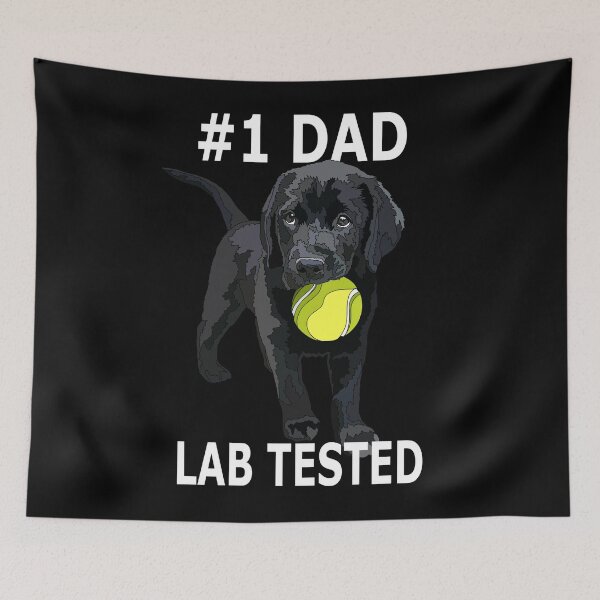 Item preview, Black Labrador Dad Tested Puppy designed and sold by Just-Arts-4U.