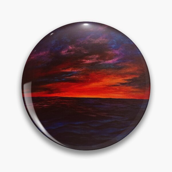 Item preview, Crimson Sunset Over a Dark Ocean designed and sold by Shello2026.