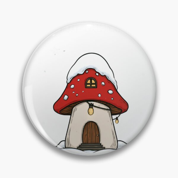 Item preview, Cozy Christmas Mushroom House designed and sold by filou designs.