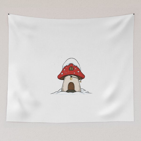 Item preview, Cozy Christmas Mushroom House designed and sold by filou designs.