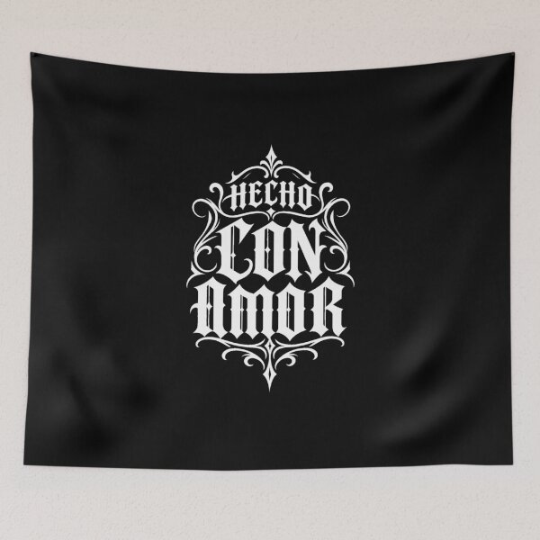 Item preview, Hecho Con Amor Chicano Script Urban Style designed and sold by SuperFreshArt.