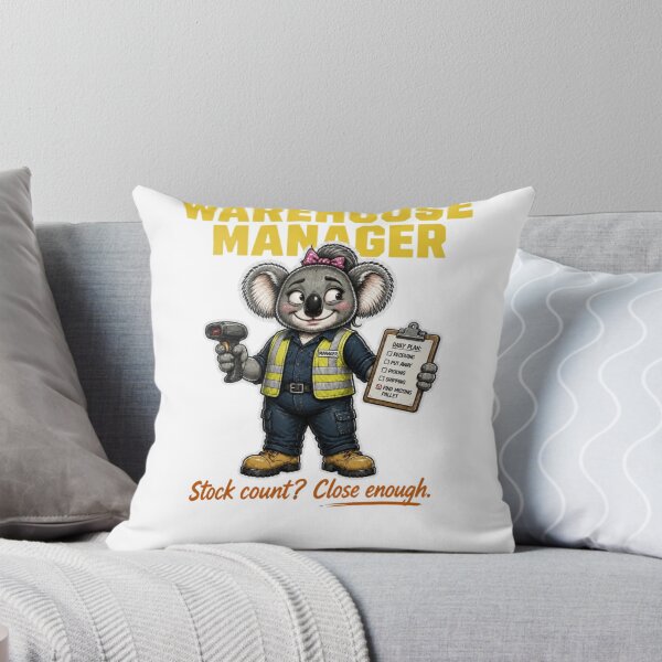 Item preview, Female Warehouse Manager Koala Stock Count Close Enough designed and sold by RDMOption.