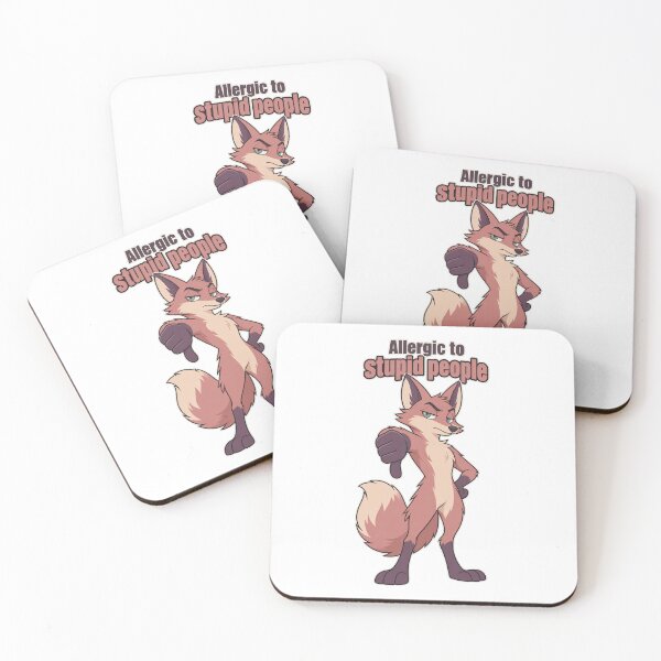 Item preview, Allergic to Stupid People – Sarcastic Fox designed and sold by the-dovlat.