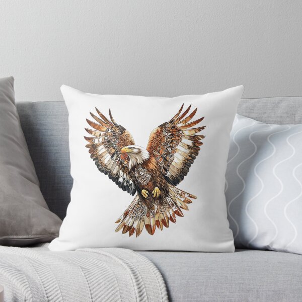 Item preview, Bald Eagle In Flight Vintage Illustration Patriotic Bird designed and sold by ThreadQuirk.