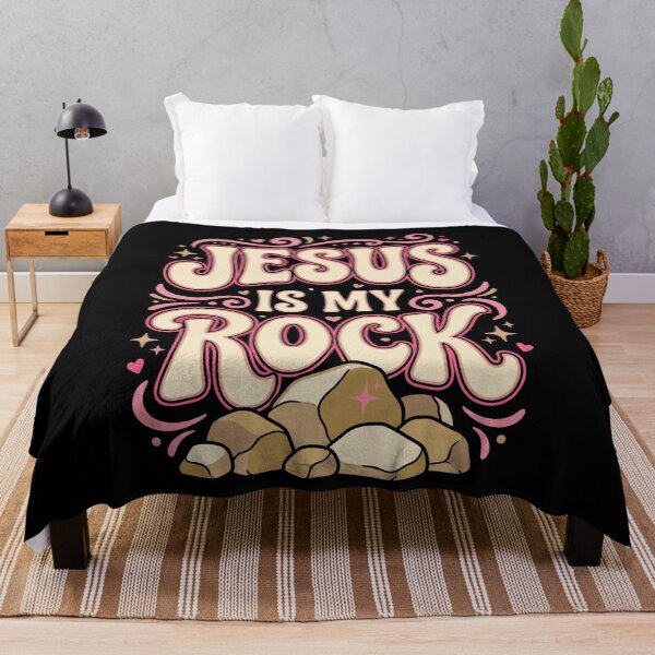 Item preview, Jesus Is My Rock Groovy Christian Stones designed and sold by GCFULLA.