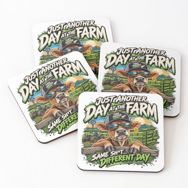 Item preview, Cowboy Cow Farm Humor, Just Another Day at the Farm designed and sold by Unsupervised Printing Co..
