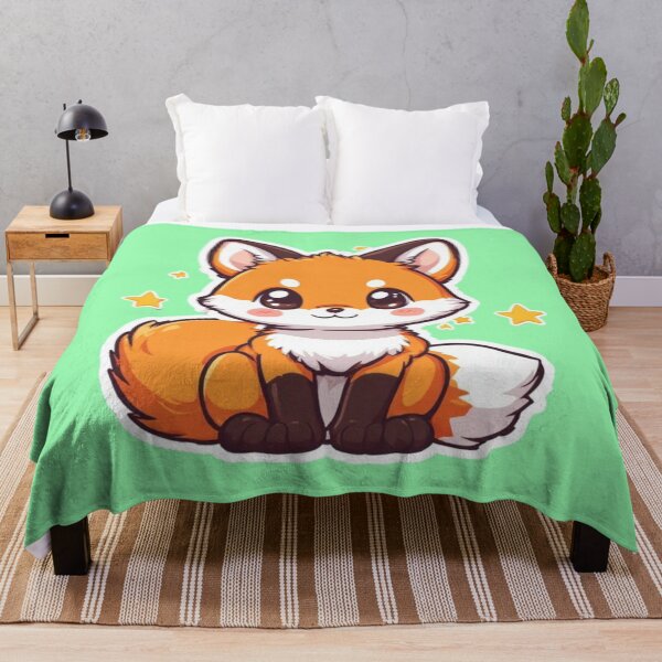 Item preview, Cute Kawaii Fox and bright stars designed and sold by MushArtist.
