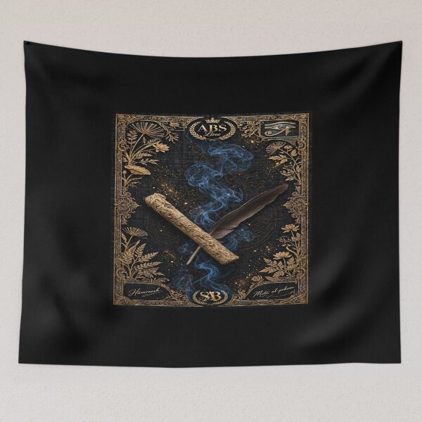 Item preview,  Miswak And Feather With Blue Smoke Luxury Islamic Art designed and sold by Ahmadhamroush.