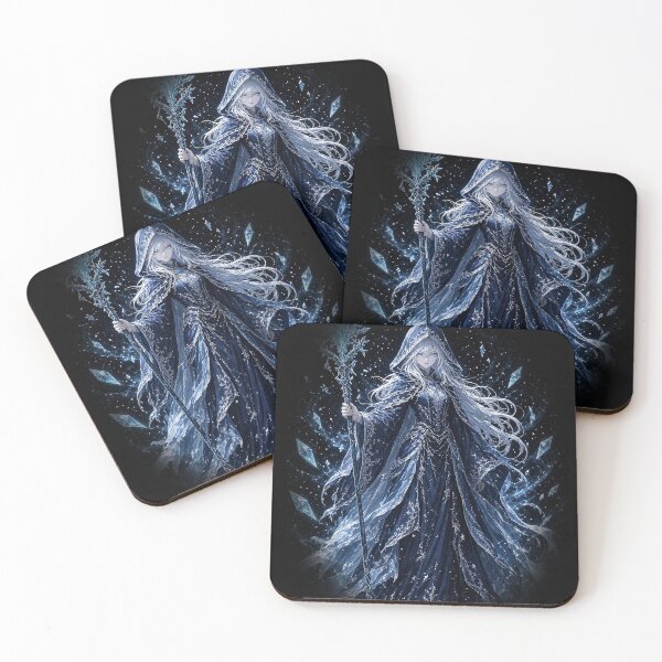 Item preview, Frost Witch Ice Sorceress Dark Fantasy All Over Print designed and sold by Ember Lane Designs.