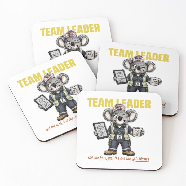 Item preview, Female Team Leader Koala Not The Boss Just The One Who Gets Blamed designed and sold by RDMOption.