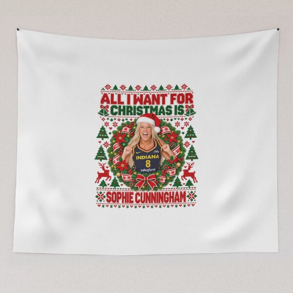 Item preview, Sophie Cunningham Christmas, All I Want For Christmas Is Sophie Cunningham, Indiana Fever, Christmas, Basketball designed and sold by lumiprintsart.