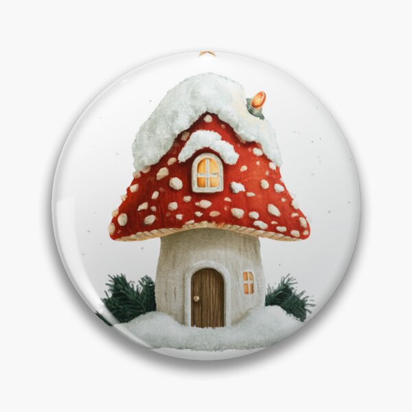 Item preview, Magical Christmas Mushroom Cottage designed and sold by filou designs.