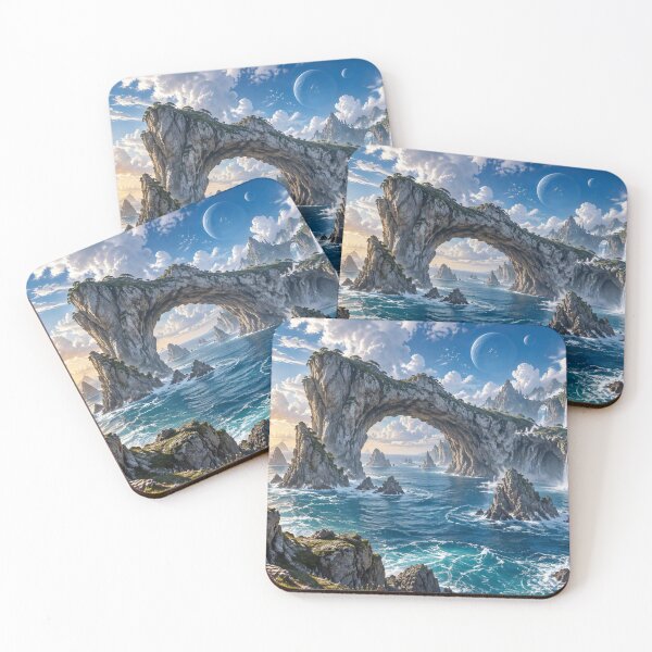 Item preview, Majestic coastline of a fantastic world designed and sold by Sigtrix.