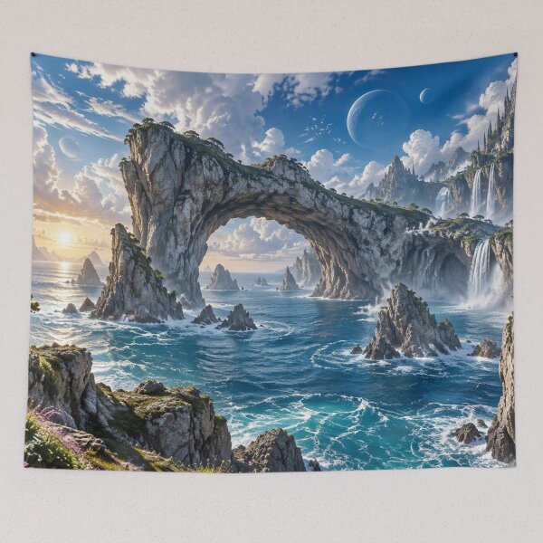 Item preview, Majestic coastline of a fantastic world designed and sold by Sigtrix.