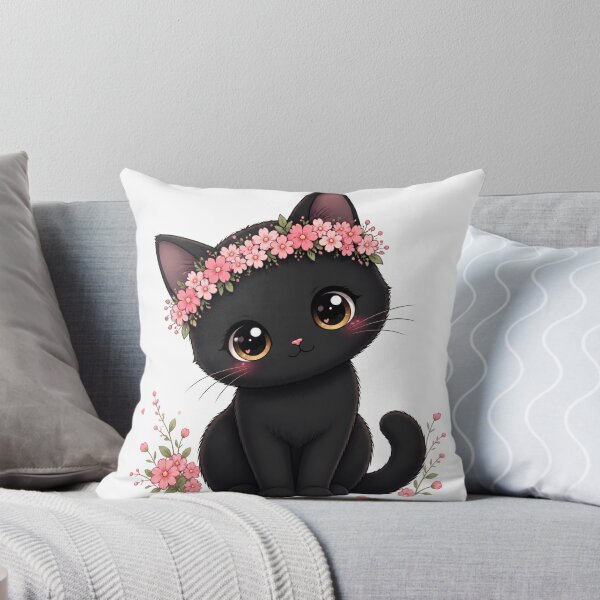 Item preview, Cat with a floral crown designed and sold by Knightofartx25.