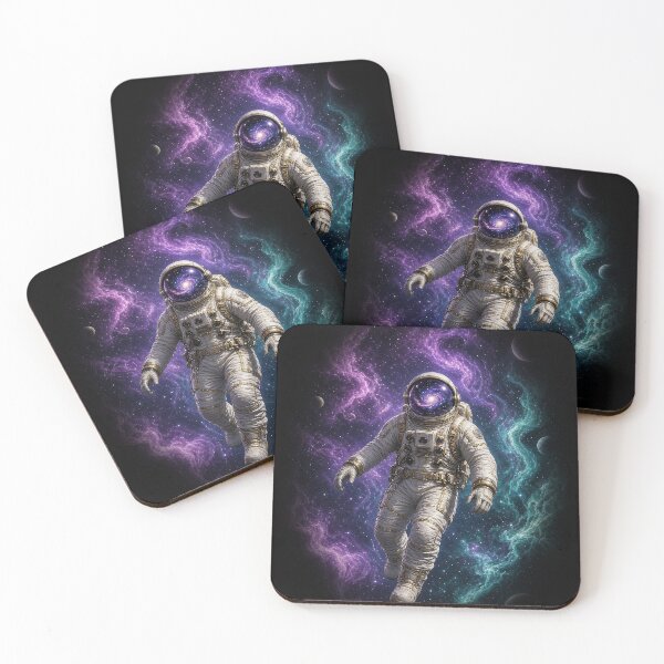 Item preview, Cosmic Astronaut Galaxy Nebula All Over Print designed and sold by Ember Lane Designs.