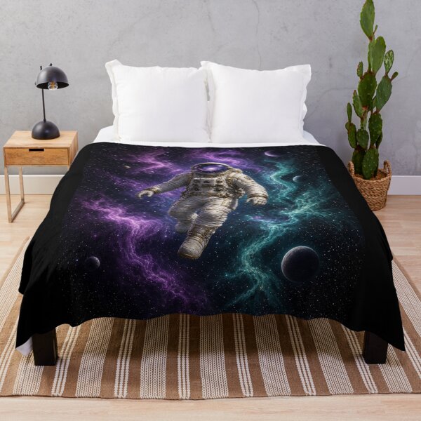 Item preview, Cosmic Astronaut Galaxy Nebula All Over Print designed and sold by Ember Lane Designs.