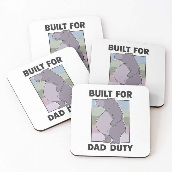 Item preview, Built for Dad Duty – Funny Hippo designed and sold by the-dovlat.