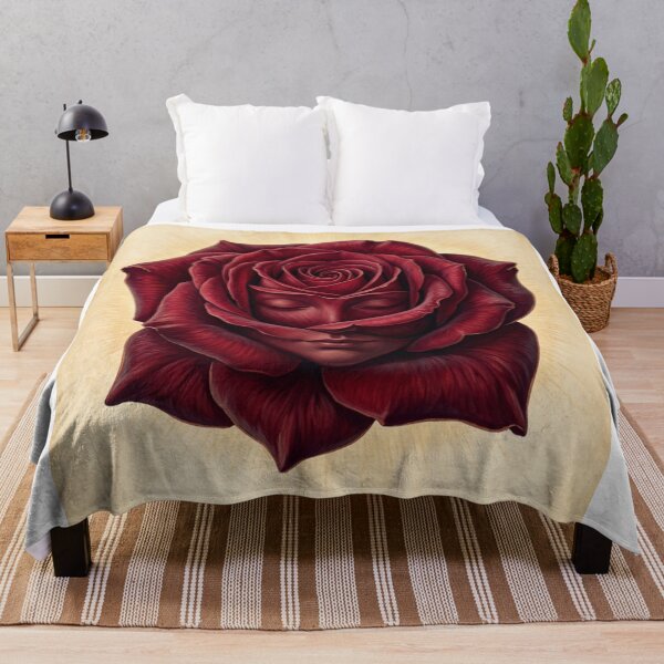 Item preview, The Rose with Closed Eyes – A Fantastic Botanical Portrait designed and sold by Axokris.