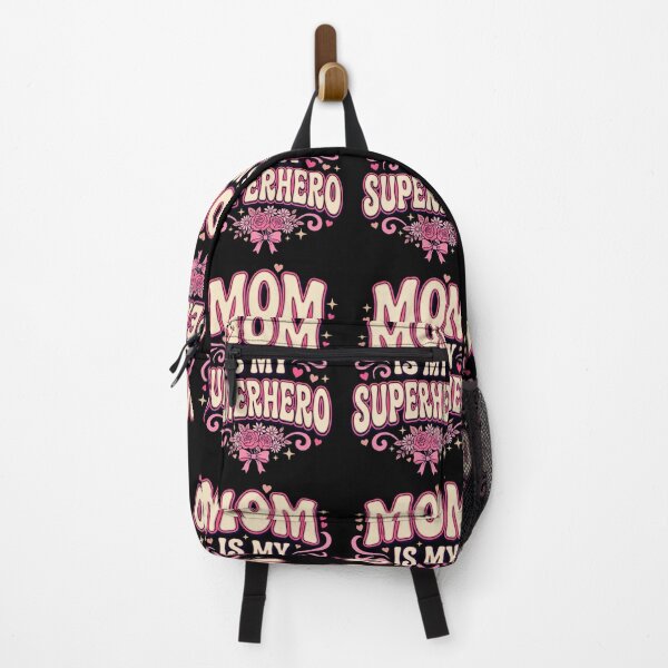 Item preview, Mom Is My Superhero Retro Groovy Floral Hearts designed and sold by GCFULLA.