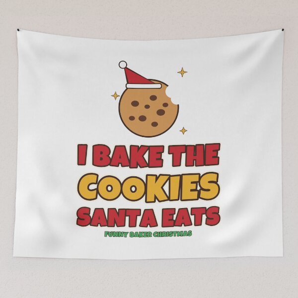 Item preview, I Bake The Cookies Santa Eats Funny Baker Christmas designed and sold by Bornprints.