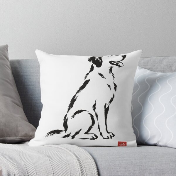 Item preview, Minimalist Ink Brush Dog designed and sold by BrushAndBlankCo.