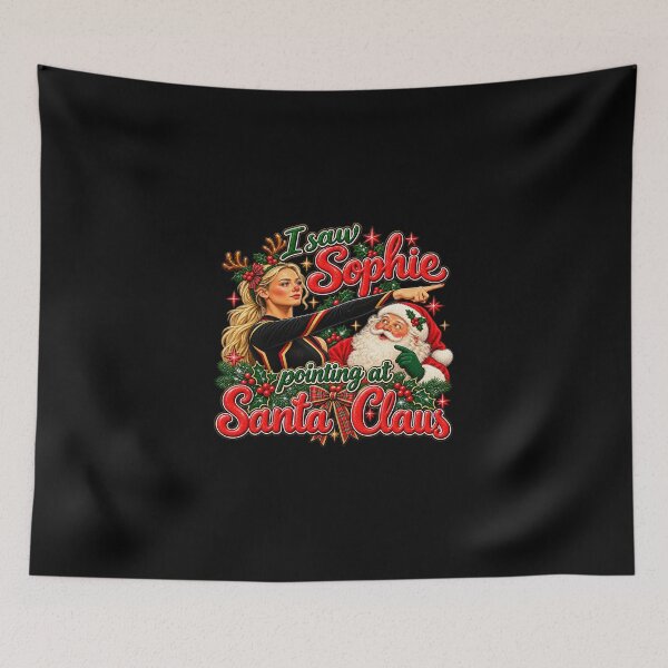Item preview, Sophie Cunningham Christmas, I Saw Sophie Pointing at Santa Claus, Indiana Fever designed and sold by lumiprintsart.