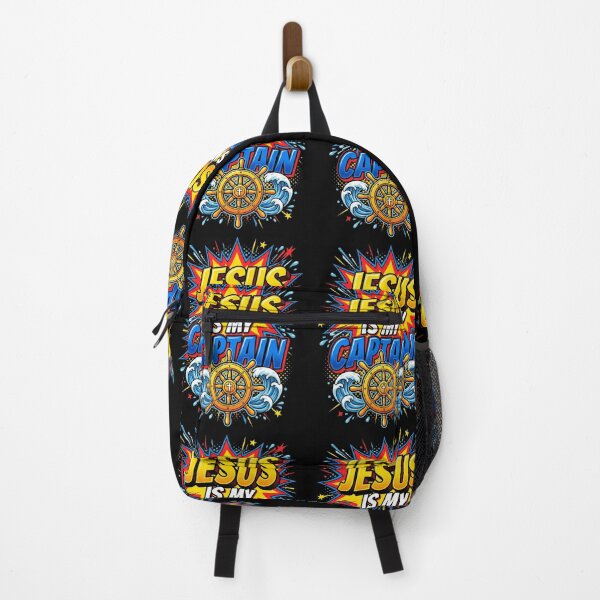 Item preview, Jesus Is My Captain Nautical Comic Pop Art Cross designed and sold by GCFULLA.