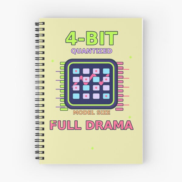 Item preview, 4-Bit Full Drama - Funny Quantized LLM Pixel Art designed and sold by Ink and Wink.