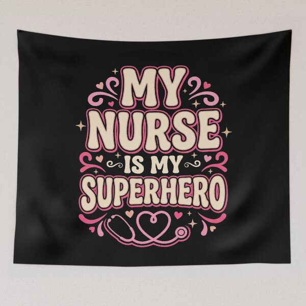 Item preview, My Nurse Is My Superhero Retro Stethoscope designed and sold by GCFULLA.