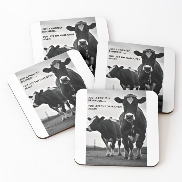 Item preview, Funny Cow Gate Reminder | Kiwi Farm Humor designed and sold by Unsupervised Printing Co..