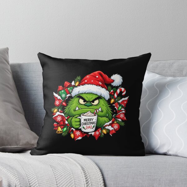 Item preview, Funny Grumpy Christmas Monster Coffee Holiday Gift Jumper Sweater designed and sold by w1ckerman.